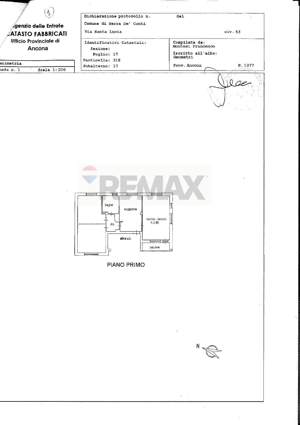 Pianta 2D - Four-room apartment via santa lucia
 
53, Serra de' Conti - floor plans 1