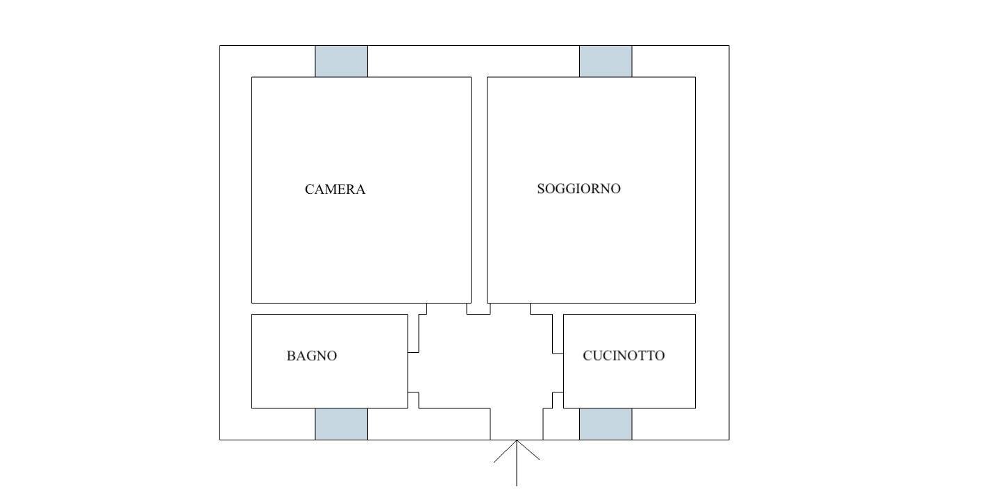 Foto 16 - Bilocale via Cascina Torrette
 
25, Cornaredo - planimetria 1