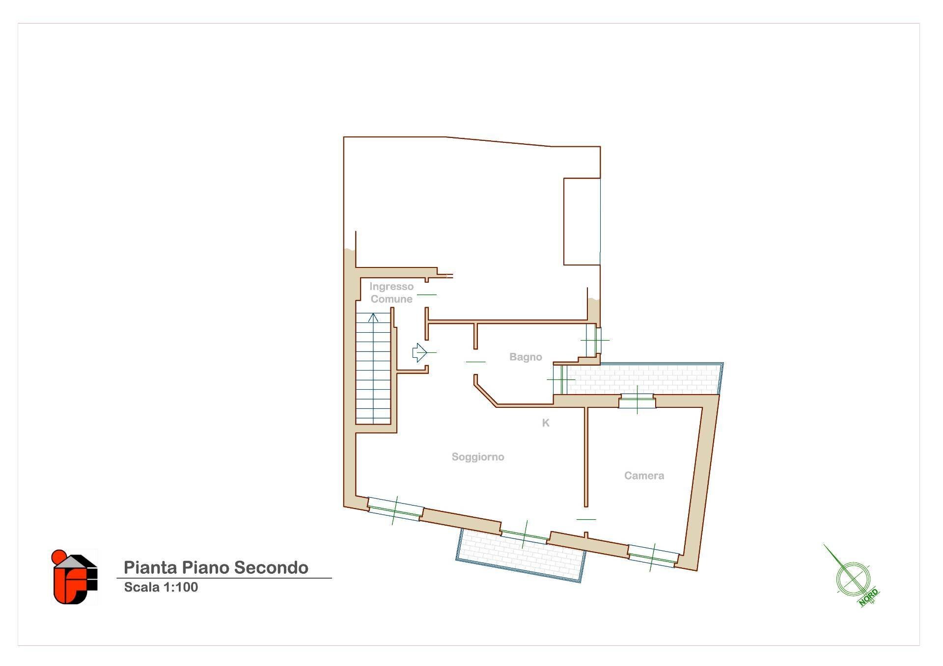 PLANIMETRIA ALLOGGIO - Three-room apartment Via Altina, Vinovo - floor plans 1