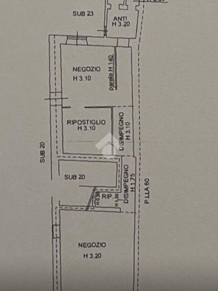 Shop Corso Mazzini, Forlì - floor plans 1
