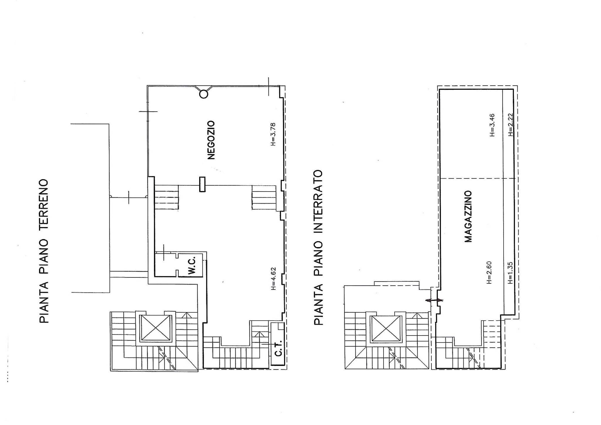 Negozio corso Dante Alighieri, Cuneo (zona Centro) - planimetria 1