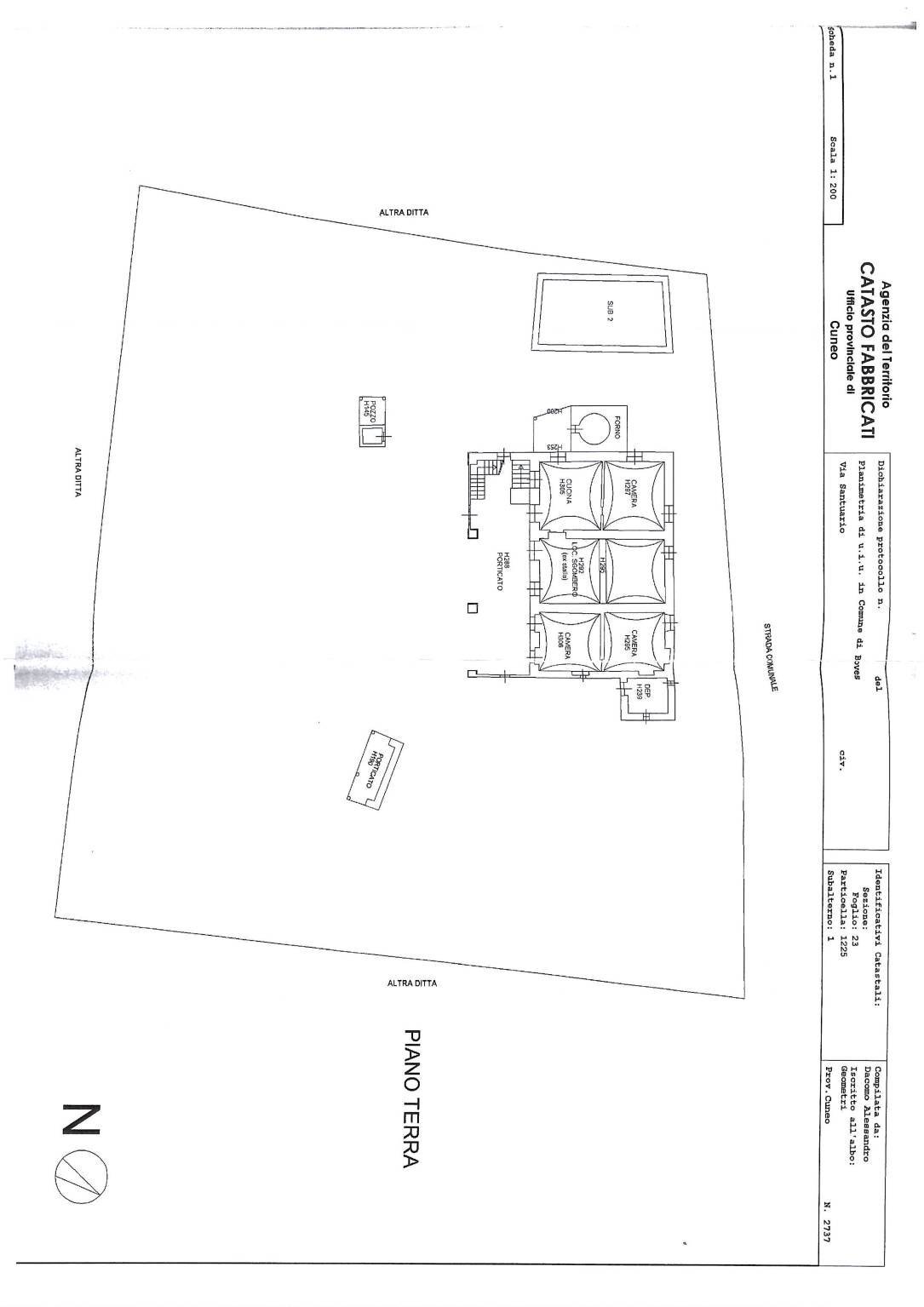 Rustic via Santuario, 187, Boves - floor plans 1