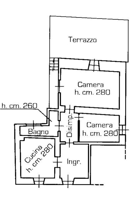Quadrilocale via Bernardino Viglione, 48, Mombasiglio - planimetria 1