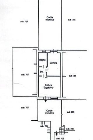 Bilocale via Ama, Aviatico - planimetria 1
