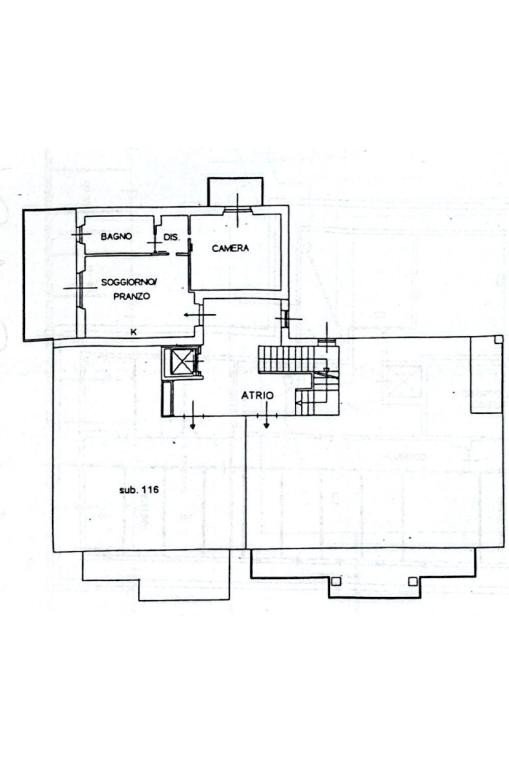Bilocale via Parco, 14, Ciriè - planimetria 1