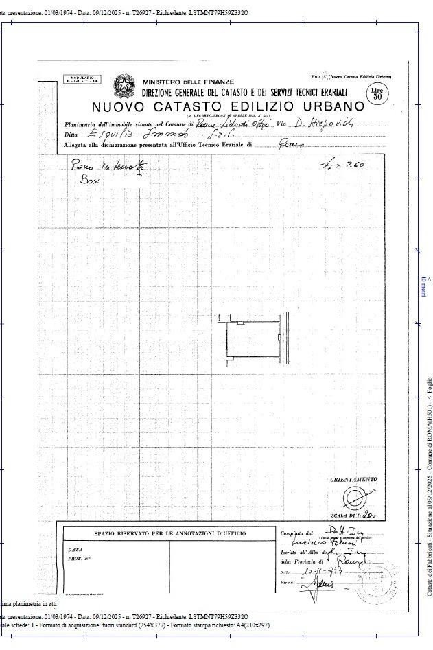 Box via Arduino Forgiarini, Roma (zona Lido di Ostia) - planimetria 1
