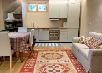 AFFITTO COURMAYEUR - SOGGIORNO, ZONA PRANZO E CUCI - Trilocale Prè-Saint-Didier - foto 7