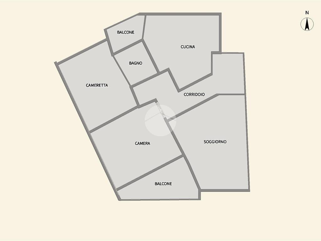 Quadrilocale Via Montenero, Rivarolo Canavese - planimetria 1