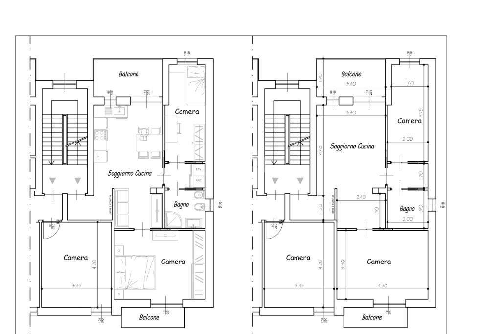 Trilocale Via Torino, Trofarello - planimetria 1