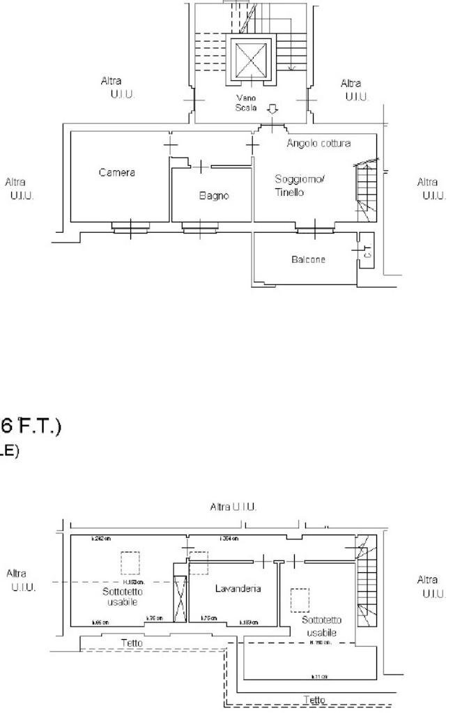 Four-room apartment Via Paolo Regis, Chivasso - floor plans 1
