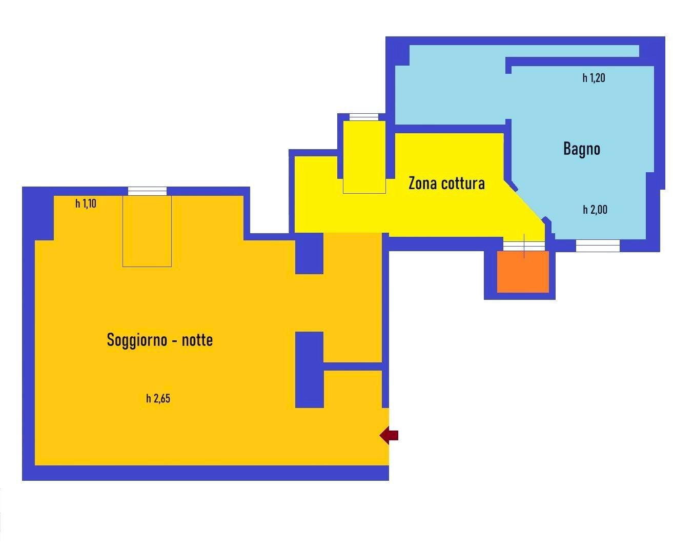Foto 19 - Trilocale Via Cerusa, Genova - planimetria 1