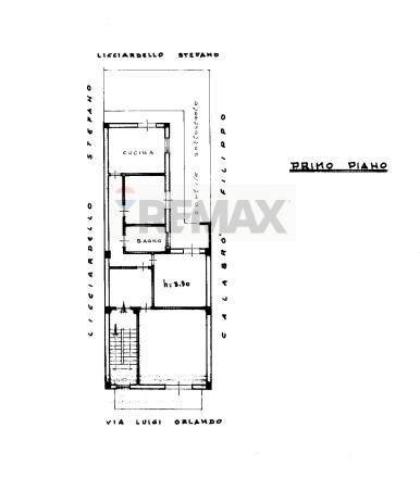 Pianta 2D - Trilocale Via Luigi Orlando
 
126, Giarre - planimetria 1