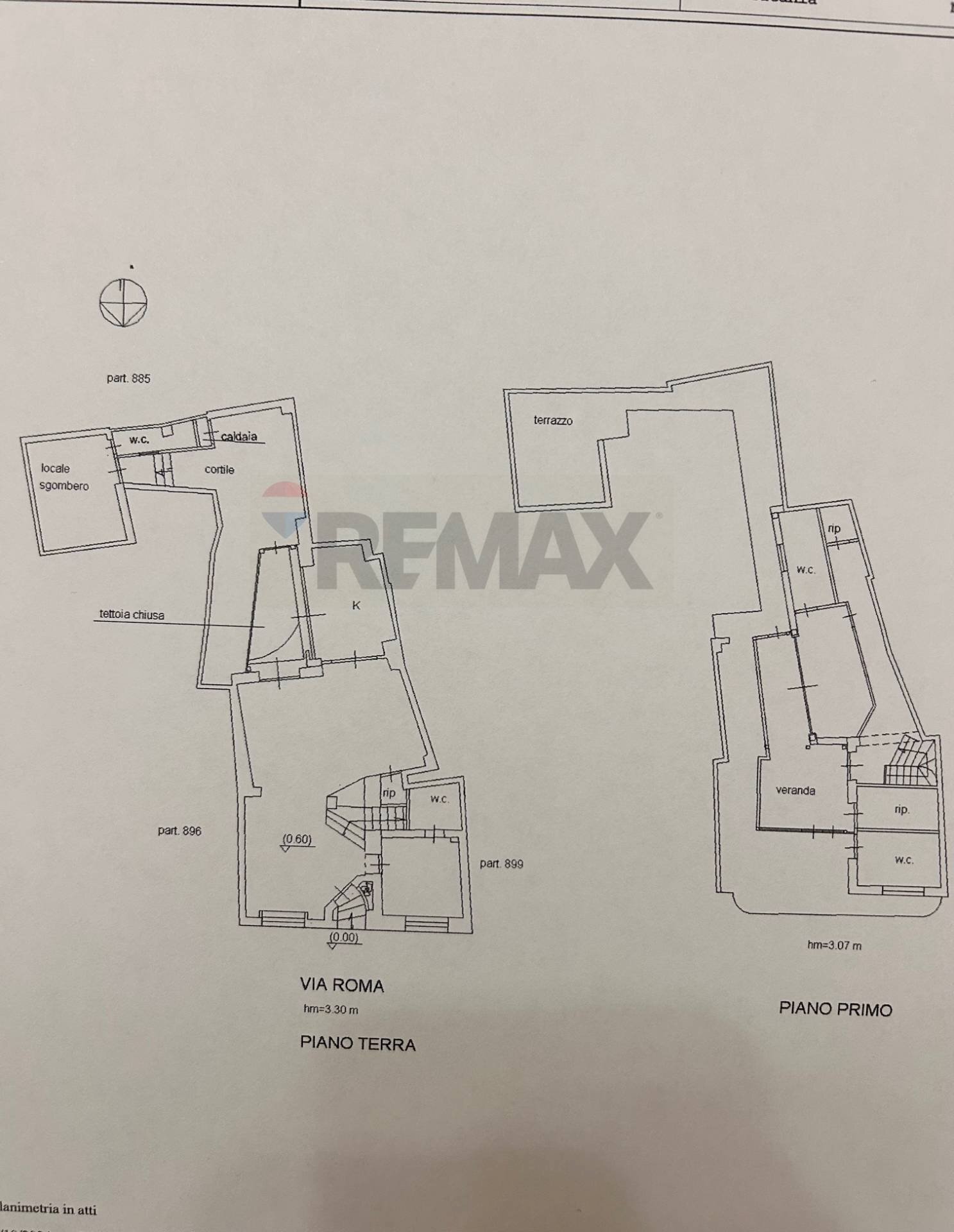 Pianta 2D - Casa indipendente Via Roma
 
57/59, Aci Sant'Antonio - planimetria 1