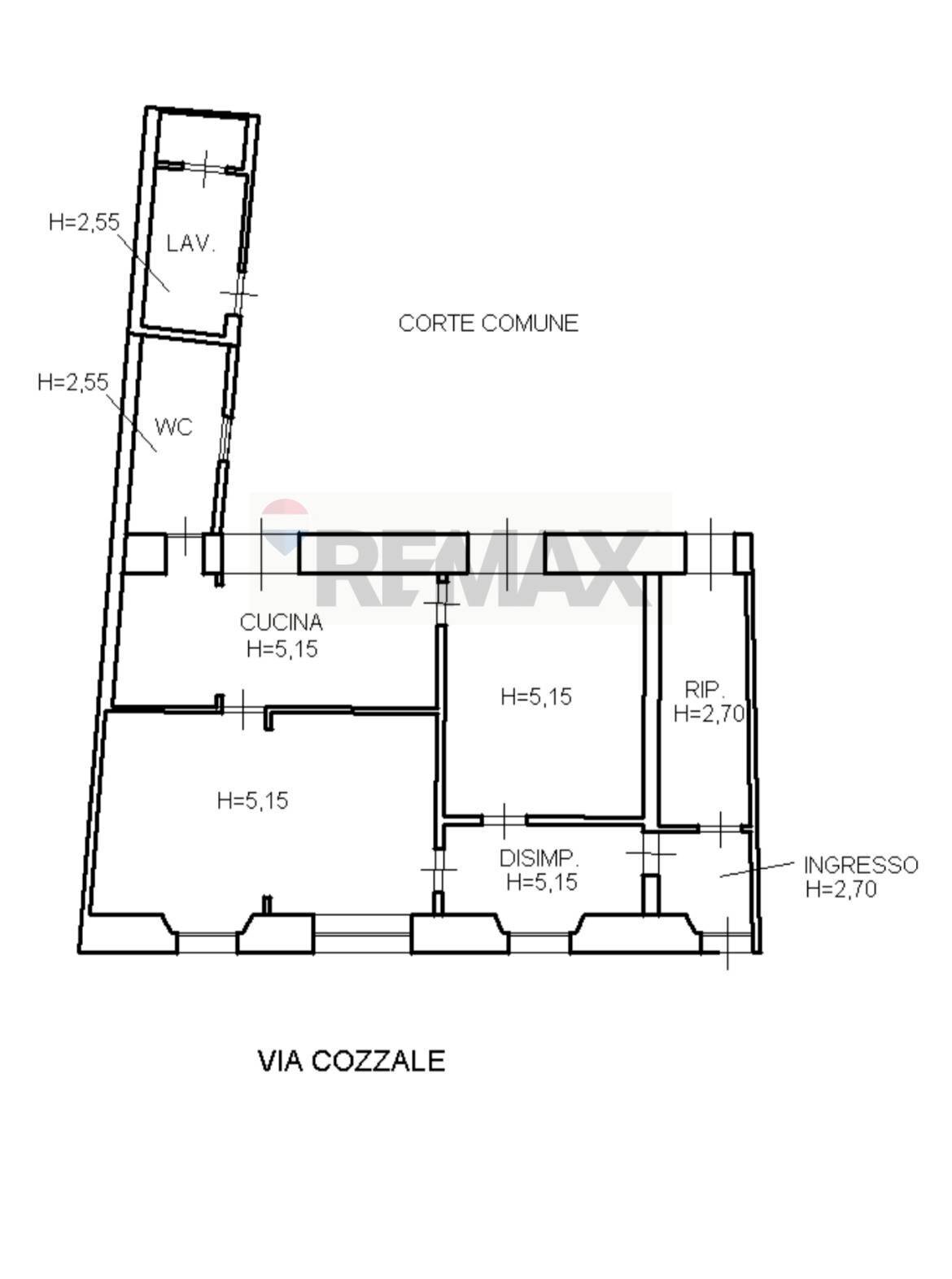 Pianta 2D - Casa indipendente Via Cozzale
 
84, Acireale - planimetria 1