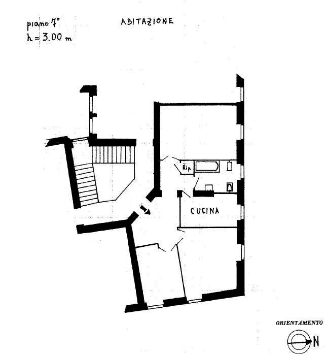 Foto 20 - Trilocale Viale Angelico, Roma - planimetria 1