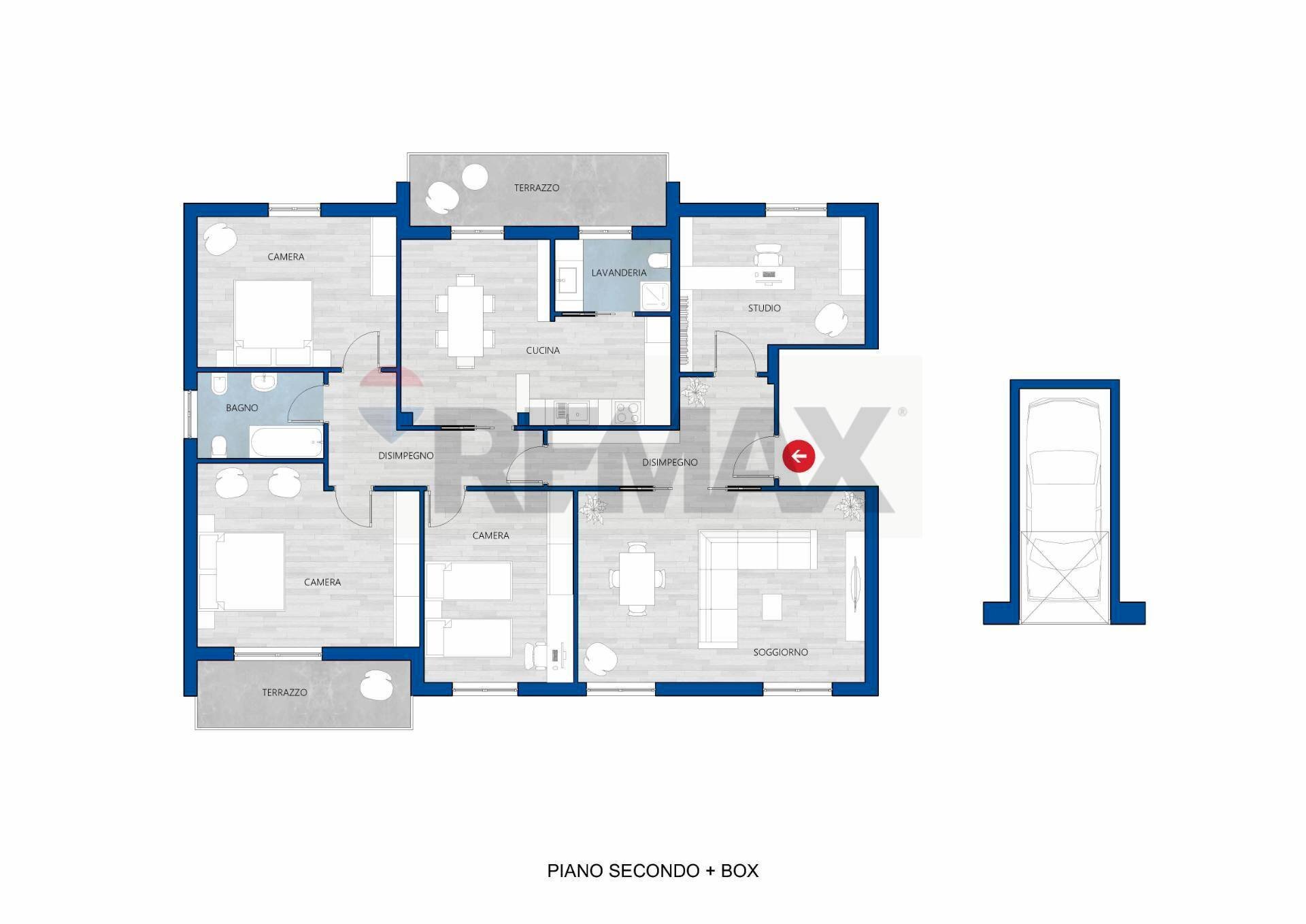 Pianta 2D - Appartamento Viale Sicilia
 
53, Sassari - planimetria 1