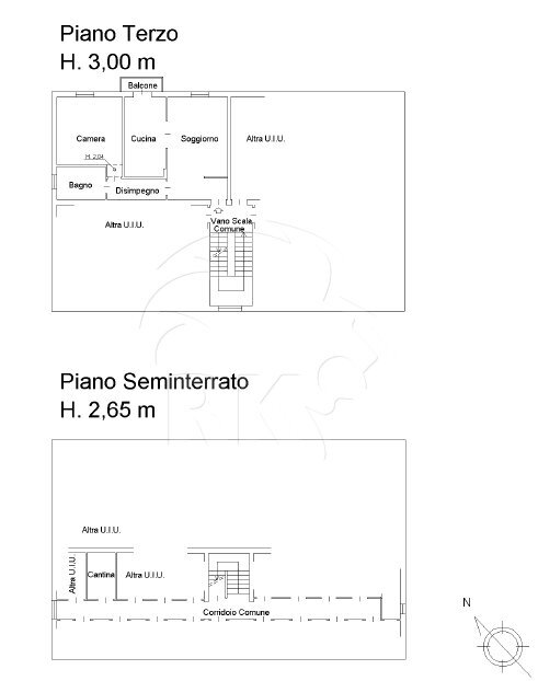 Planimetria - Trilocale Bologna - planimetria 1