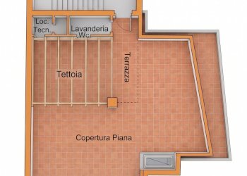 planimetria terrazza - Four-room apartment via gallico 1, Castelnuovo Magra - photo 12