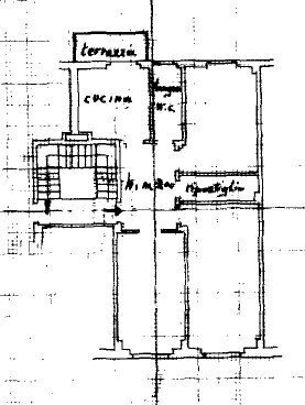 Planimetria.jpg - Four-room apartment Via Doni, Firenze (neighborhood Santa Maria Novella) - floor plans 1