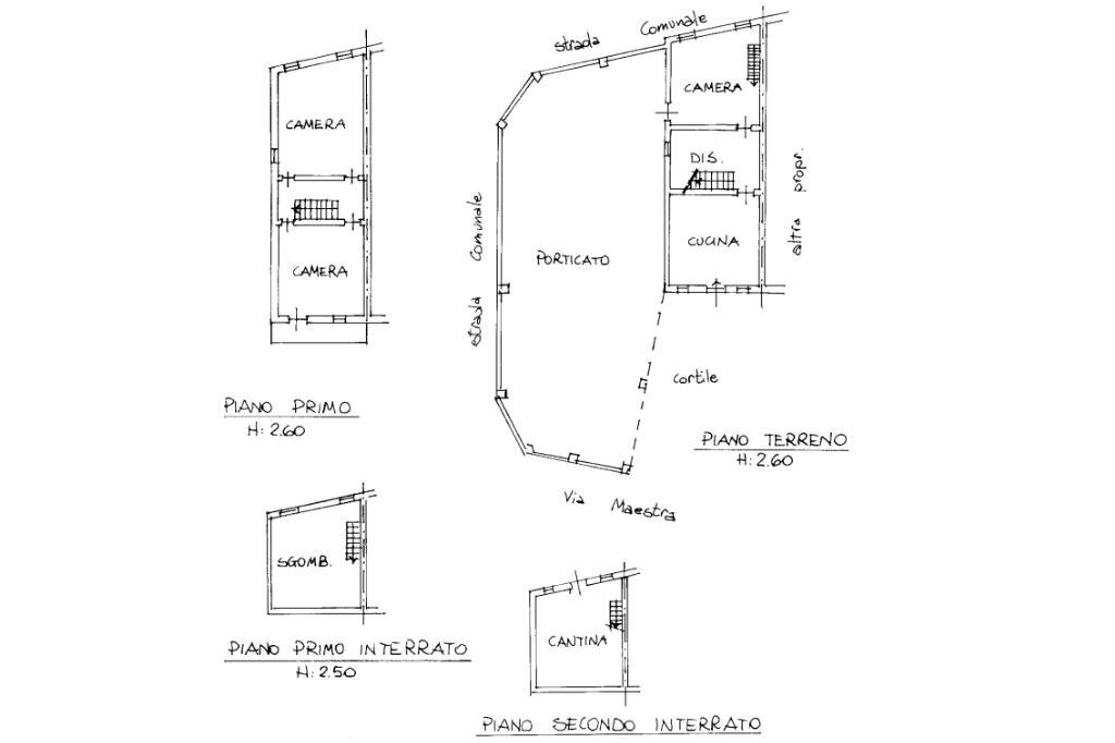Casa semi indipendente Via Maestra, Marentino - planimetria 1