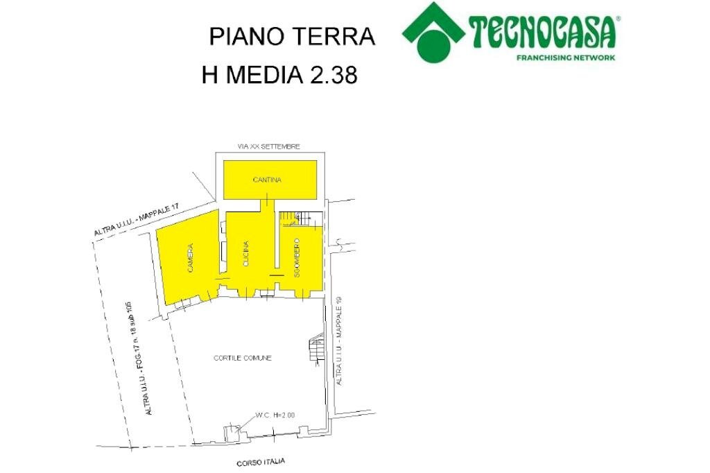 Casa semi indipendente Corso Italia, Gassino Torinese - planimetria 1