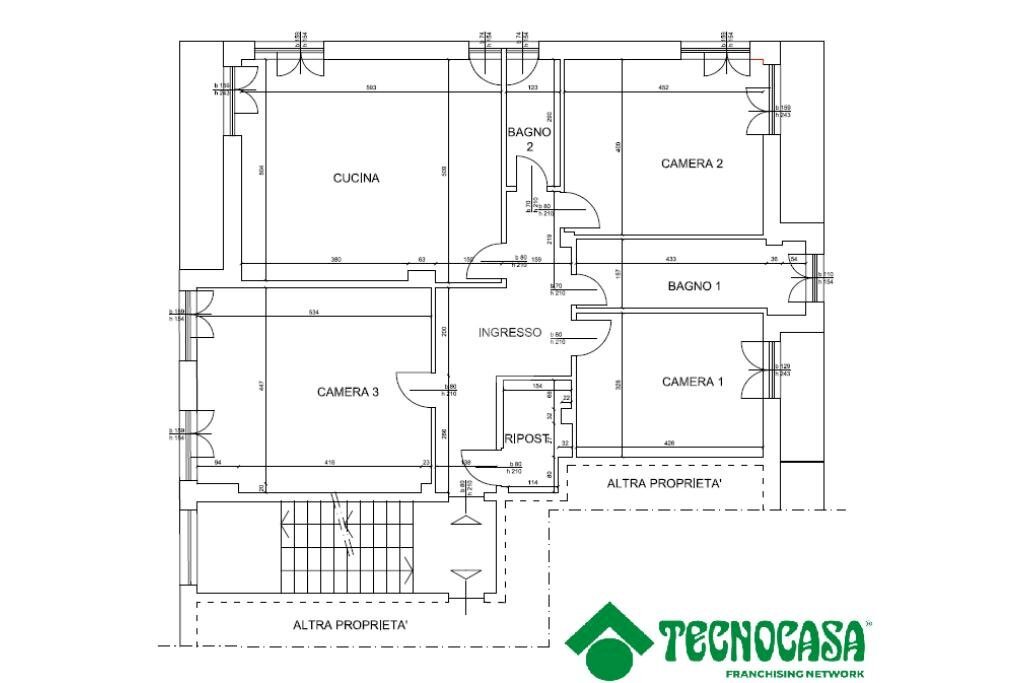 Quadrilocale Via mascagni, Gassino Torinese - planimetria 1