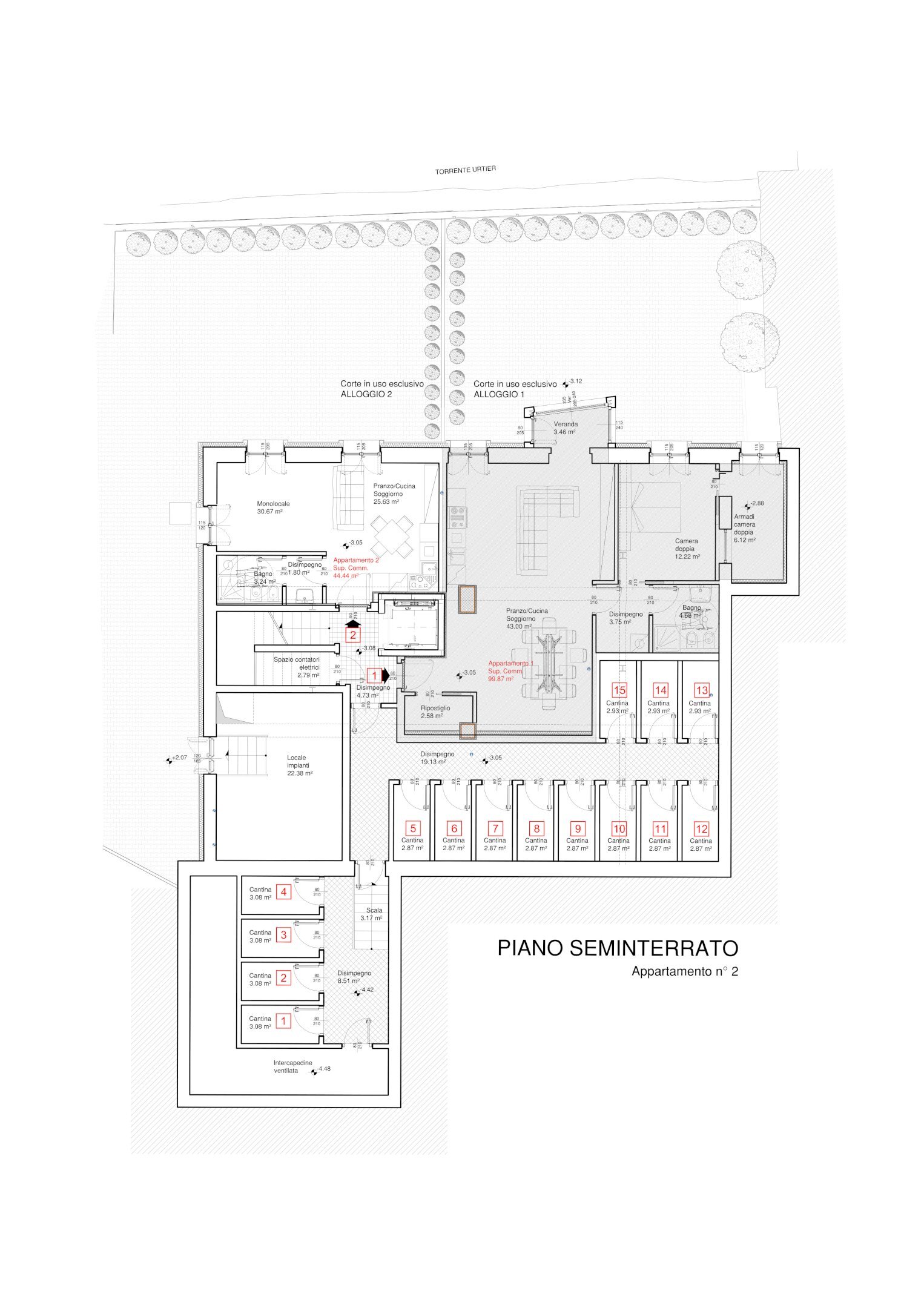 Monolocale Frazione Lillaz, 18, Cogne - planimetria 1