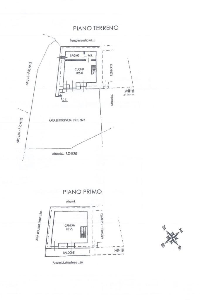 Casa semi indipendente Borgata Cavallari, Villar Perosa - planimetria 1