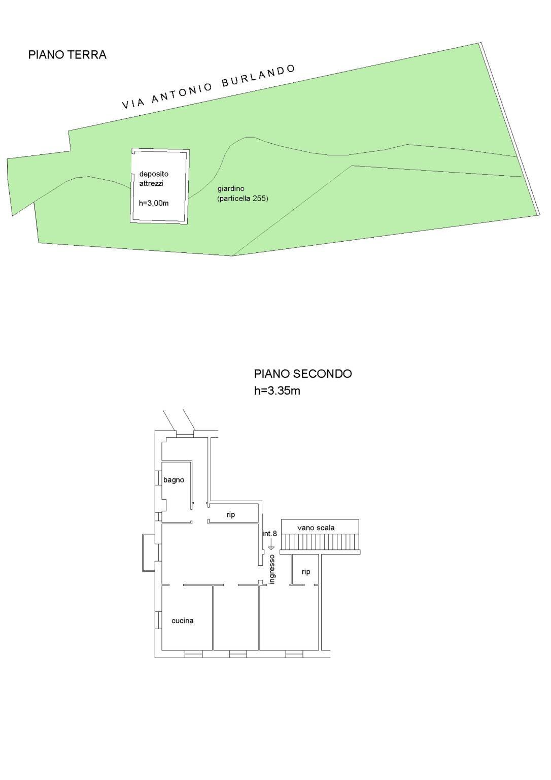 Four-room apartment via Leonardo Montaldo, 11A, Genova (neighborhood Marassi) - floor plans 1