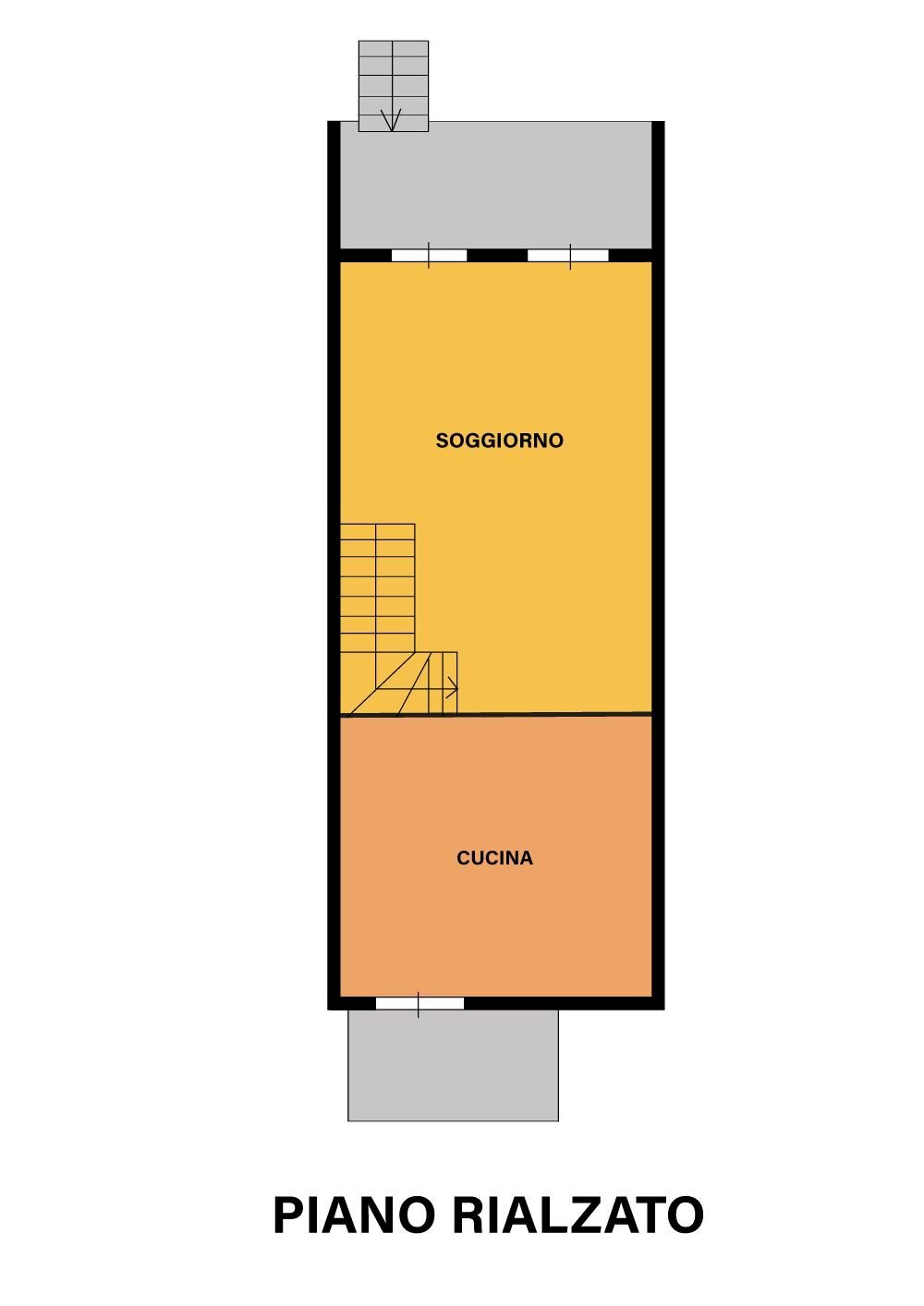 Independent house piazzale Roberto Ruffilli, Roncofreddo - floor plans 1