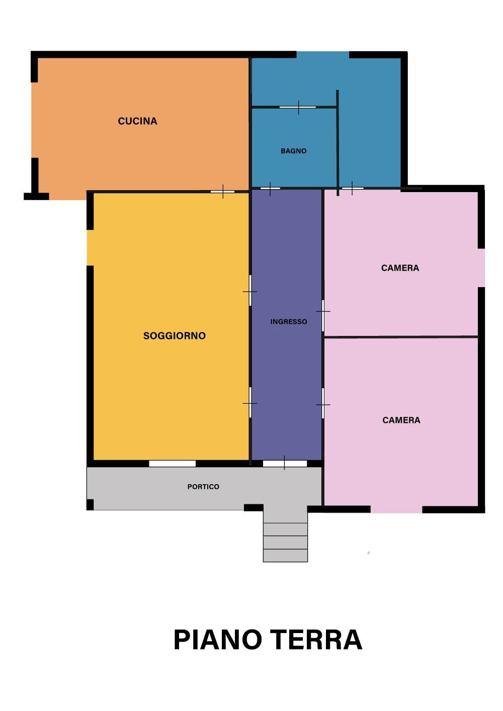 Villa via Marano, Forlì - planimetria 1