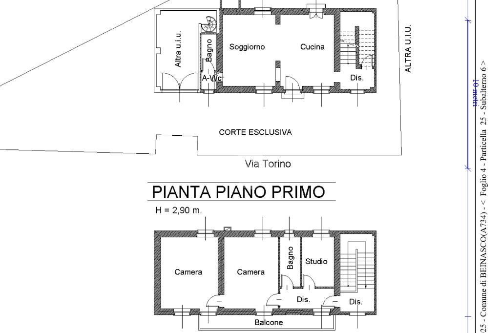 Villa Via Torino, Beinasco - floor plans 1