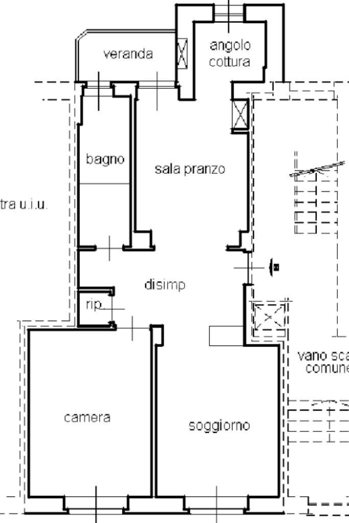 Three-room apartment Via Italia, Borgaro Torinese - floor plans 1