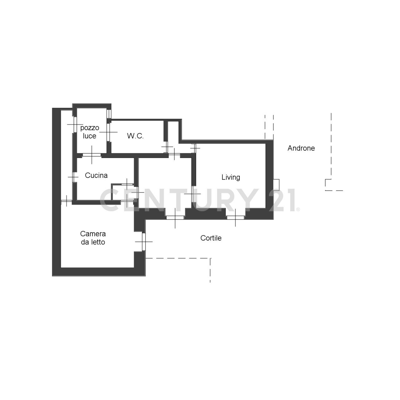 planimetria.jpg - Trilocale Via Monserrato 74, Catania - planimetria 1