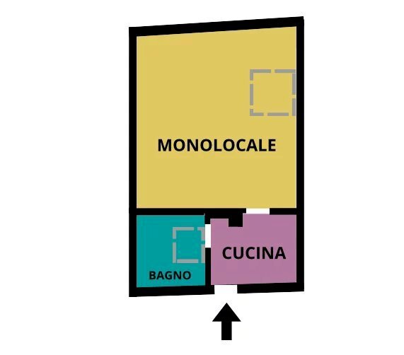 One-room apartment Via Ruffini, Ventimiglia - photo 2