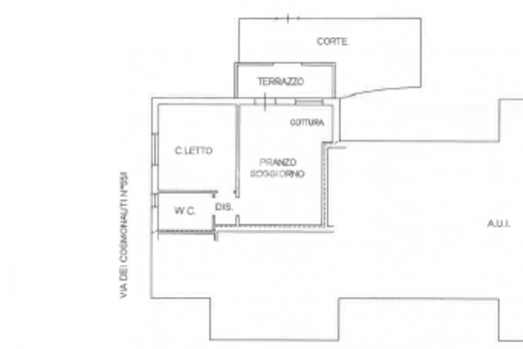 Two-room apartment Via Dei Cosmonauti, Cervia - floor plans 1