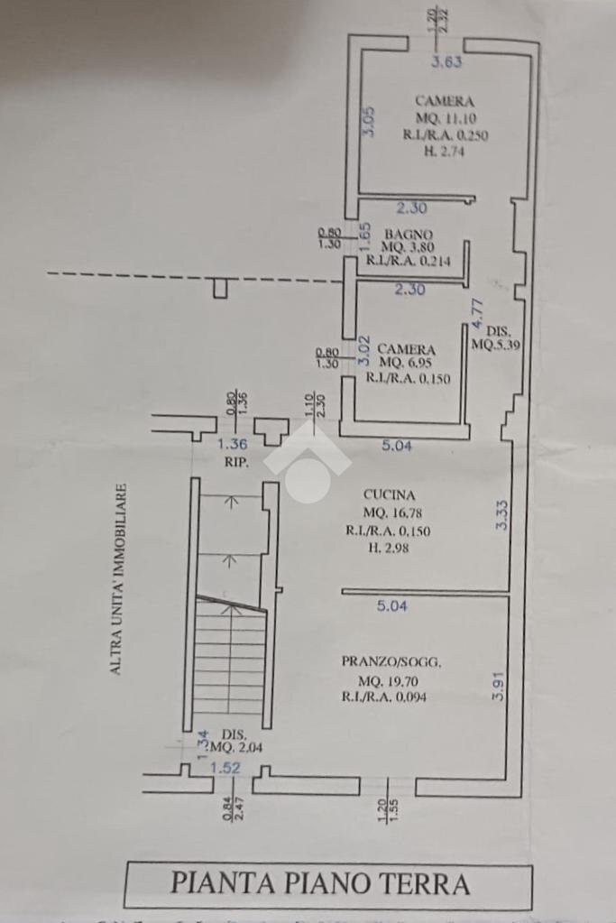 Semi-detached house Via Mazzini, Gambettola - floor plans 1