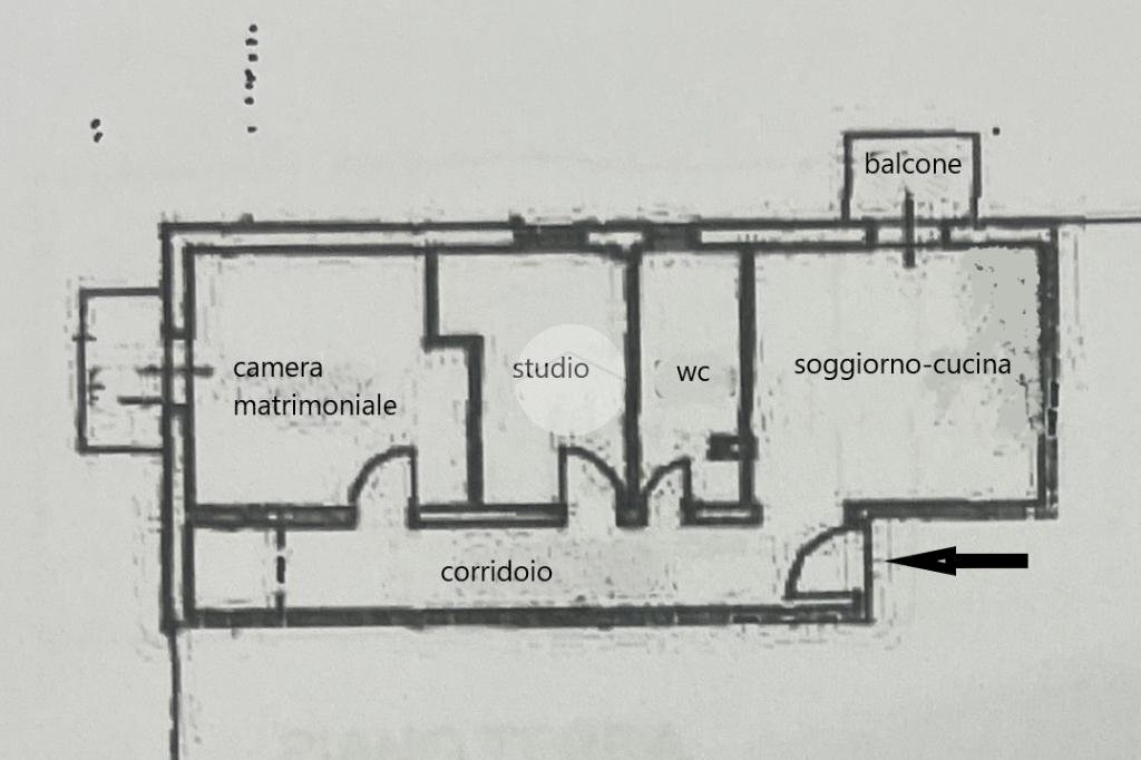 Trilocale Via Conegliano, Rimini - planimetria 1