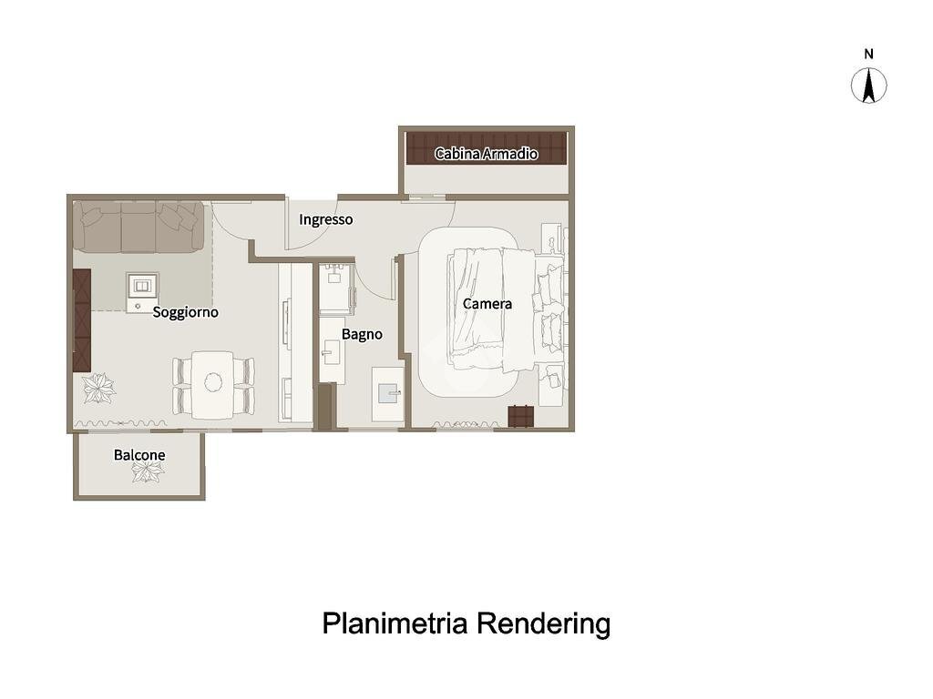 Bilocale Via Padova, Milano (zona Crescenzago) - planimetria 1