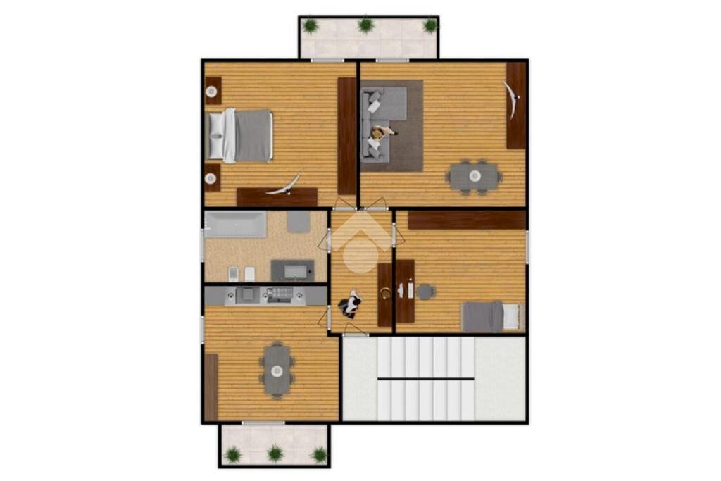Three-room apartment Via Buozzi, Rozzano - floor plans 1