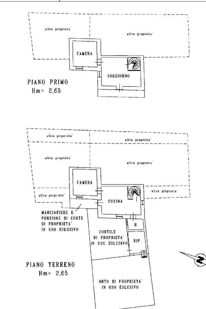 Casa semi indipendente Via Roma, Cerrione - planimetria 1