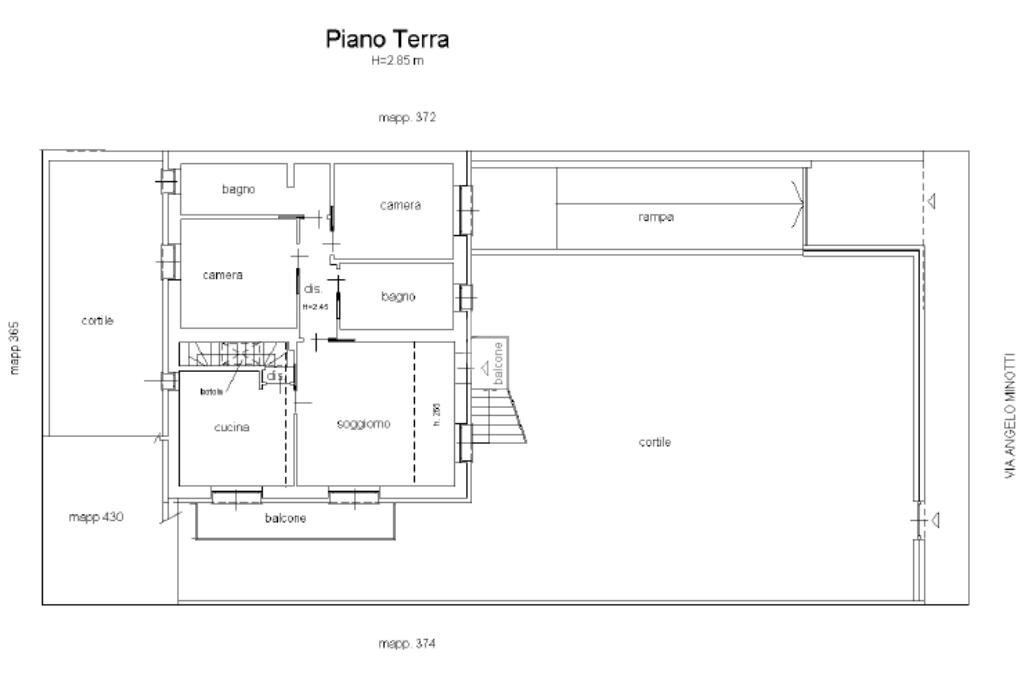 Villa Via Minotti, Rho - planimetria 1