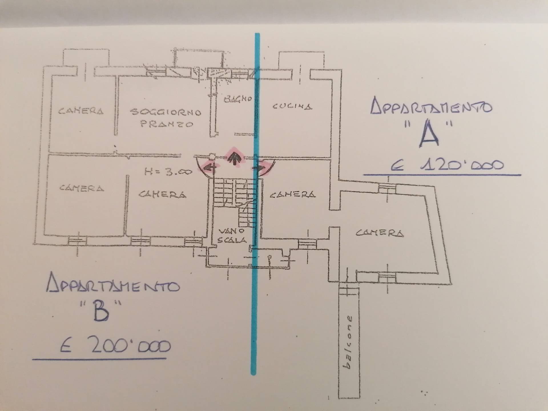 Foto 5 - Trilocale Via Antonio Giovanola
 
57, Cannobio - planimetria 1