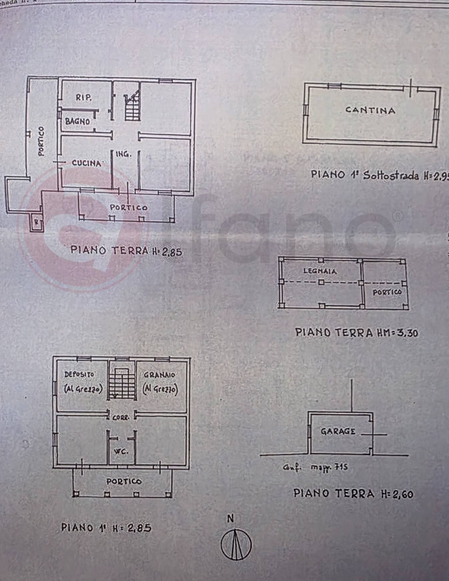 Foto 54 - Casa indipendente Via Ceci, Torrice - planimetria 1