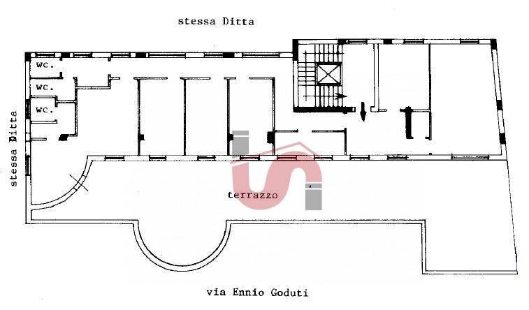 Foto 32 - Ufficio Via Goduti, Benevento - planimetria 1