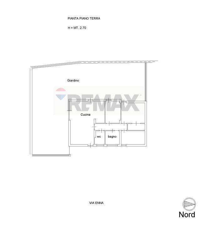 Pianta 2D - Quadrilocale Via Enna
 
18/A, Melilli - planimetria 1