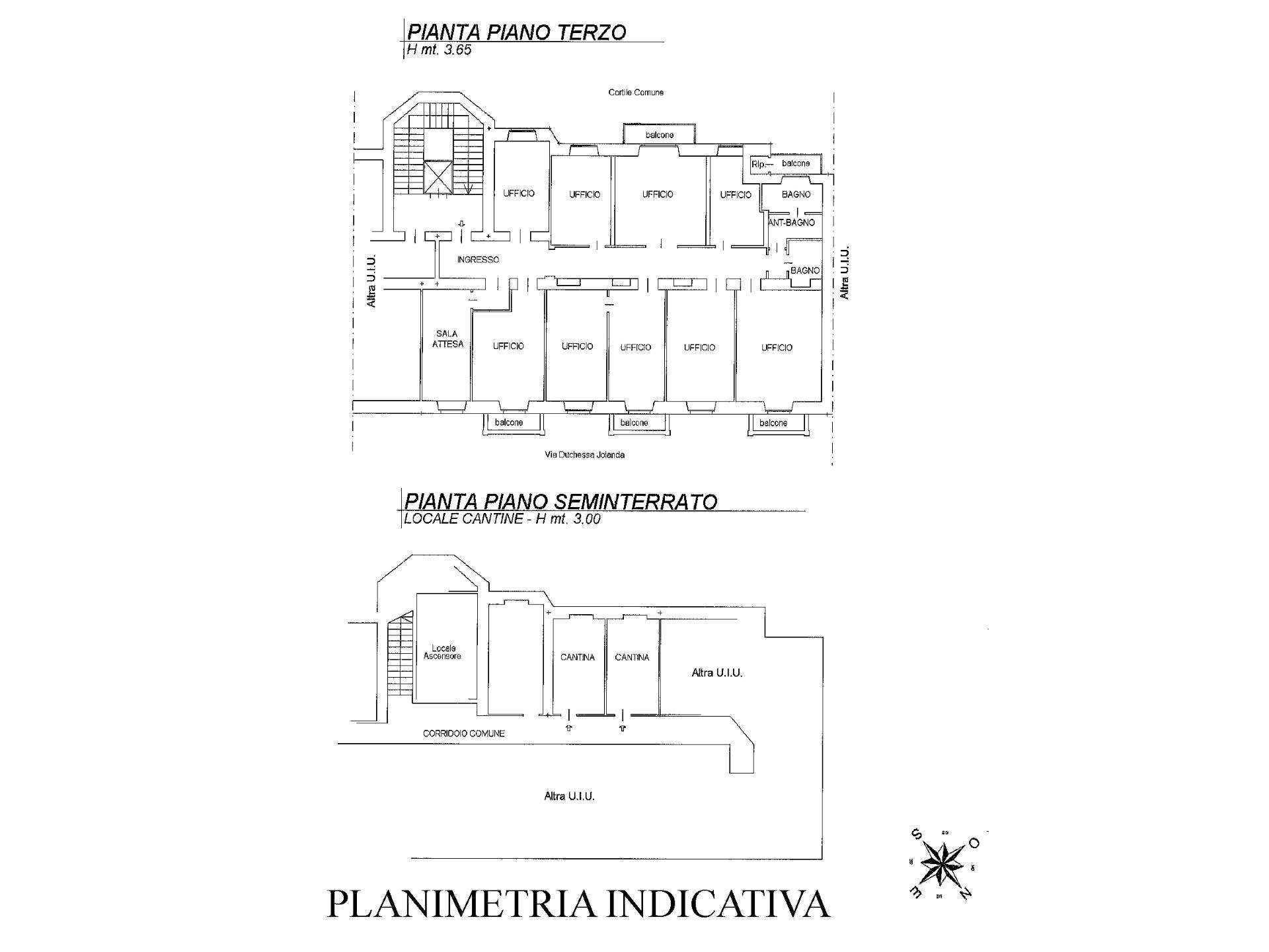 Foto 21 - Ufficio Via Duchessa Jolanda, Torino - planimetria 1