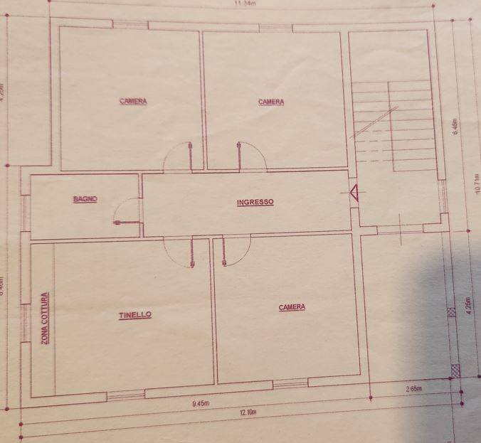 Foto 7 - Three-room apartment Sassuolo - floor plans 1