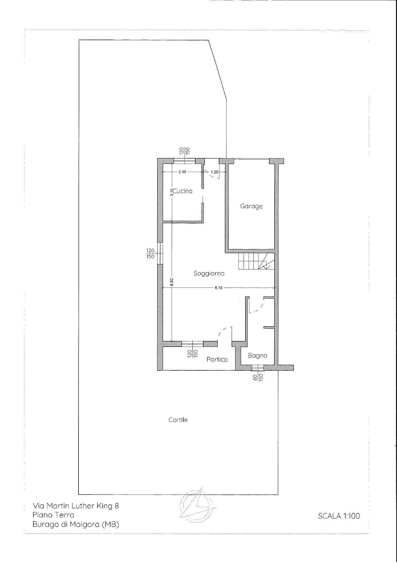 Foto 23 - Villa a Schiera Via Martin Luther King
 
6, Burago di Molgora - planimetria 1
