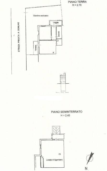 Foto 6 - Trilocale Via Selvagrossa
 
19, Fauglia - planimetria 1